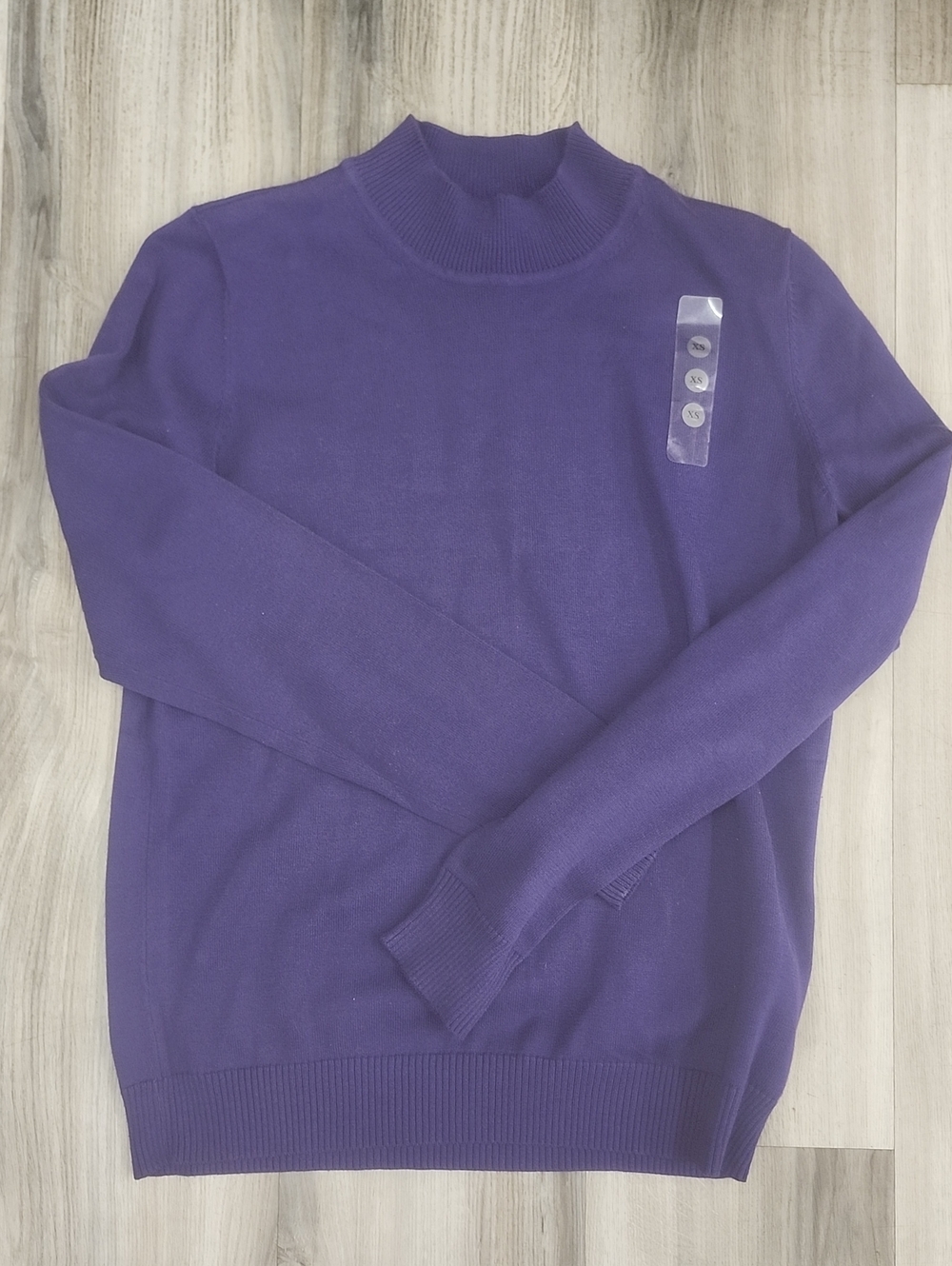Northern Reflections Women's Purple Mock Turtleneck Sweater